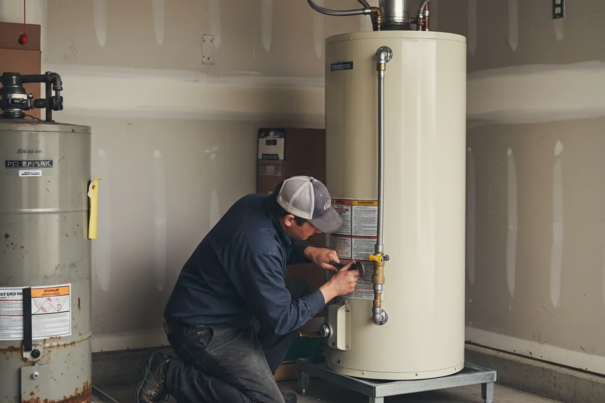 Water heater and shutoff valve replacement in West Edmeston